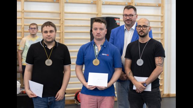 Ajkai dobogósok: 3. Prohászka Péter, 1. Balog Imre, 2. Bánusz Tamás